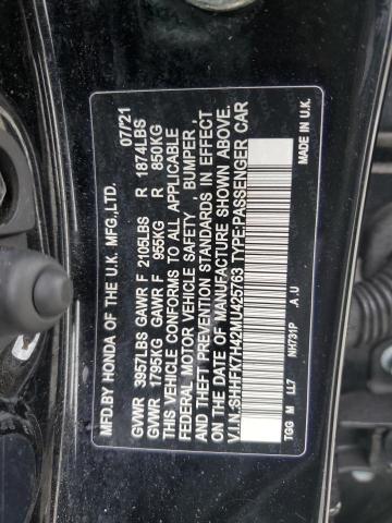 2021 HONDA CIVIC SPOR - SHHFK7H42MU425763