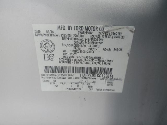 2016 FORD TAURUS LIM - 1FAHP2J81GG123814