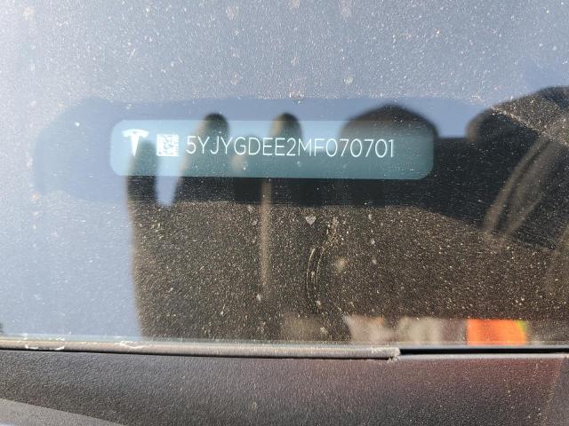 2021 TESLA MODEL Y - 5YJYGDEE2MF070701