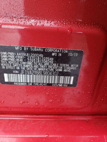 2020 SUBARU WRX STI LI JF1VA2Y66L9804302