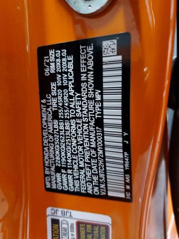 2021 ACURA RDX ADVANC 5J8TC2H72MY000317