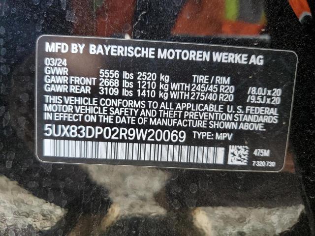 2024 BMW X3 M40I 5UX83DP02R9W20069