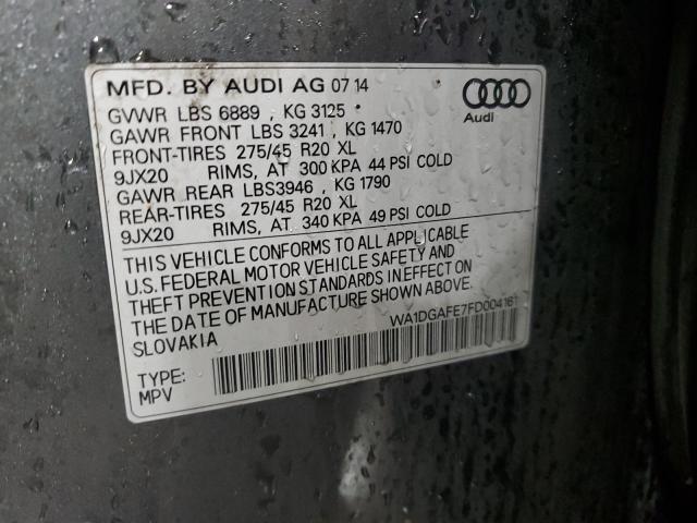 2015 AUDI Q7 PRESTIG - WA1DGAFE7FD004161