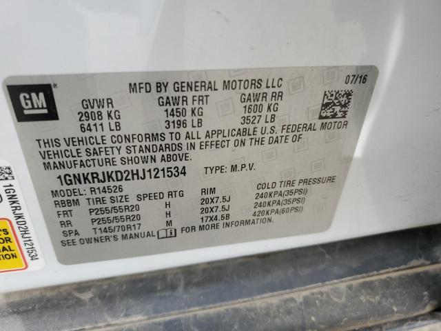 2017 CHEVROLET TRAVERSE P - 1GNKRJKD2HJ121534