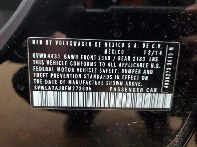 2015 VOLKSWAGEN JETTA TDI 3VWLA7AJ8FM273605