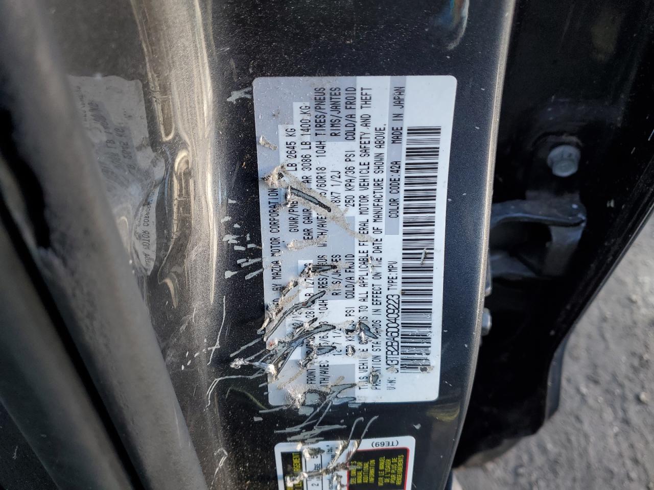 Lot #3302757361 2013 MAZDA CX-9 SPORT