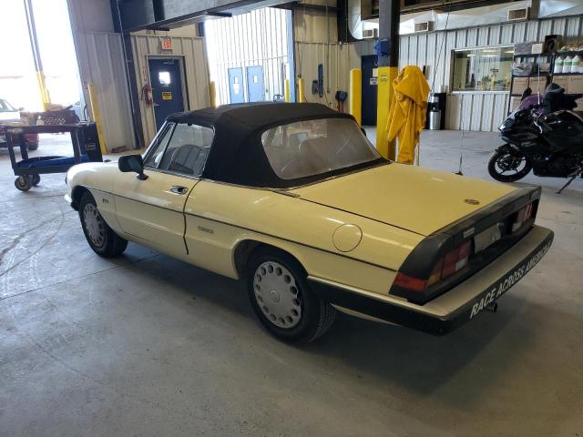 ALFA ROMEO SPIDER GRA 1988 white  gas ZARBA5644J1062712 photo #3