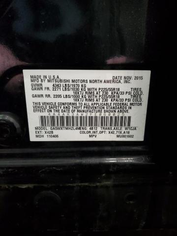 2015 MITSUBISHI OUTLANDER 4A4AR3AW2FE060025