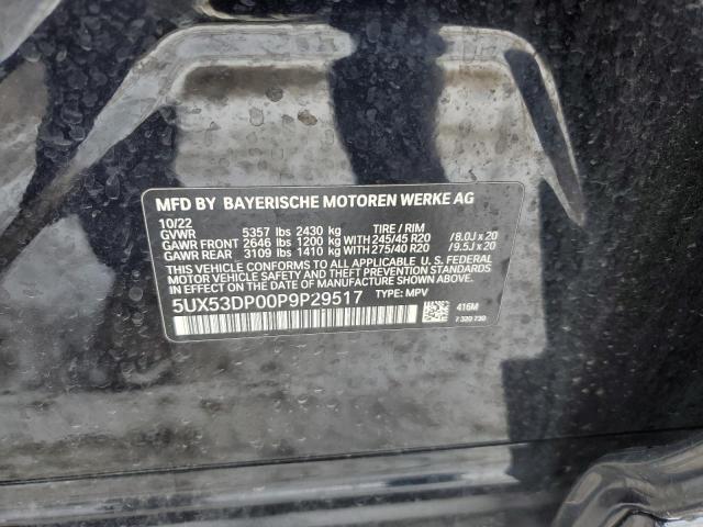 2023 BMW X3 XDRIVE3 - 5UX53DP00P9P29517