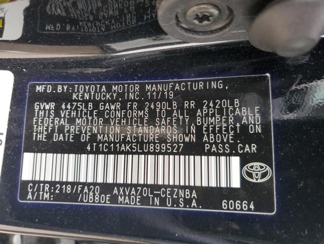 2020 TOYOTA CAMRY LE - 4T1C11AK5LU899527