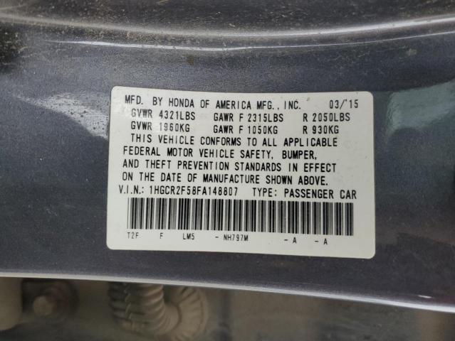 2015 HONDA ACCORD SPO - 1HGCR2F58FA148807