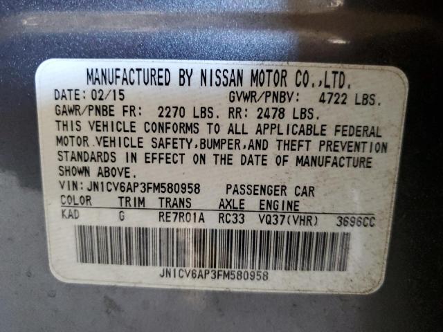 2015 INFINITI Q40 - JN1CV6AP3FM580958