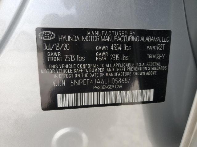 2020 HYUNDAI SONATA SEL - 5NPEF4JA6LH058687