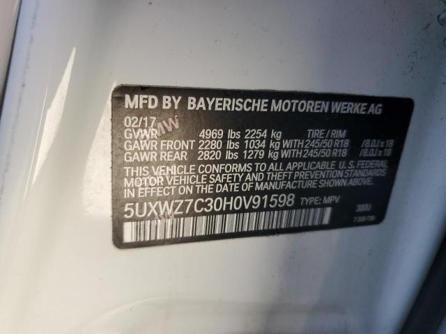 2017 BMW X3 SDRIVE2 - 5UXWZ7C30H0V91598