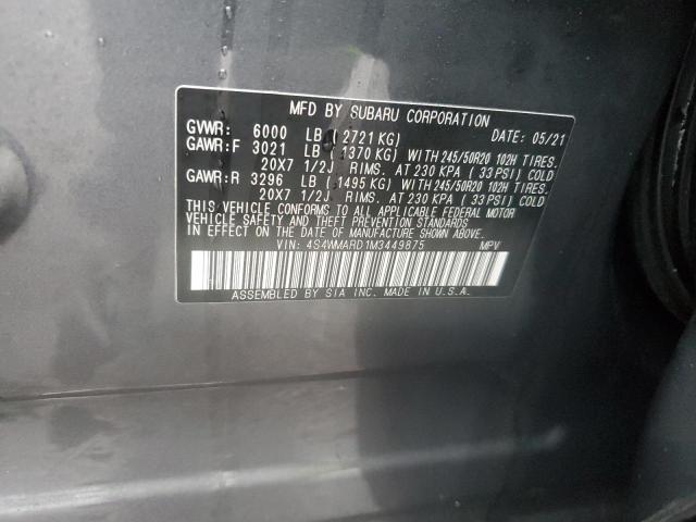 2021 SUBARU ASCENT TOU 4S4WMARD1M3449875