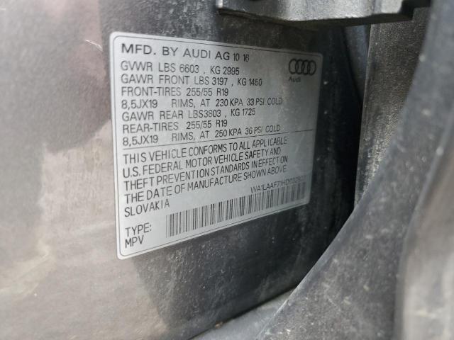 2017 AUDI Q7 PREMIUM - WA1LAAF71HD032877