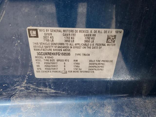 2015 CHEVROLET SILVERADO - 3GCUKREHXFG168506