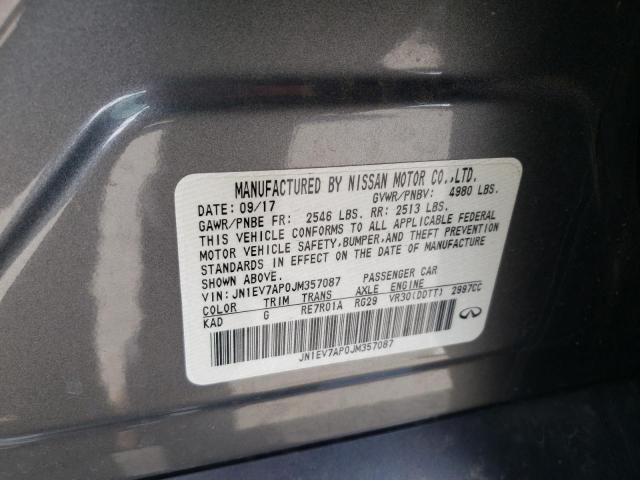2018 INFINITI Q50 LUXE - JN1EV7AP0JM357087