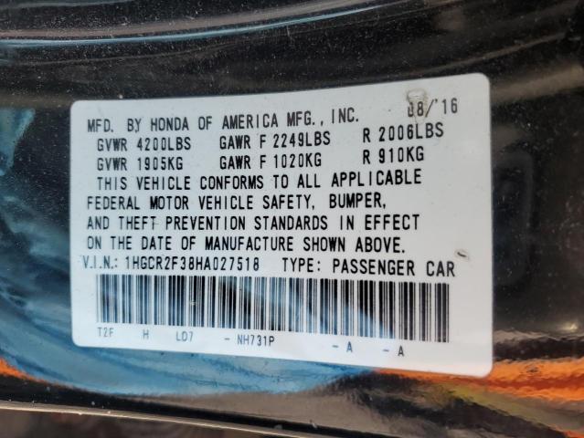 2017 HONDA ACCORD LX - 1HGCR2F38HA027518