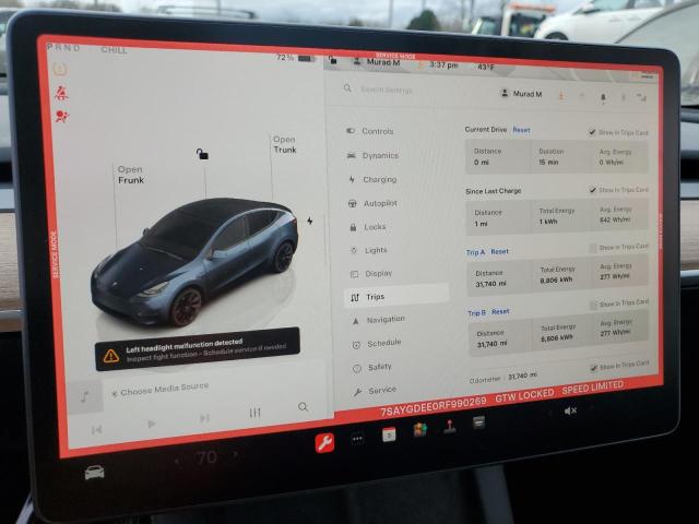 2024 TESLA MODEL Y - 7SAYGDEE0RF990269