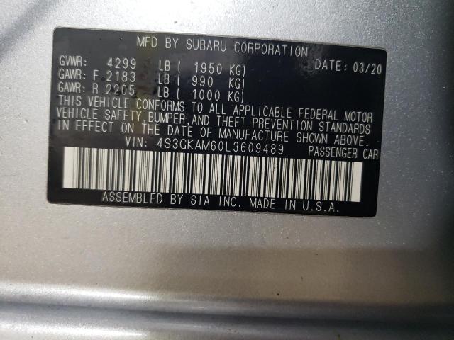 2020 SUBARU IMPREZA SP 4S3GKAM60L3609489