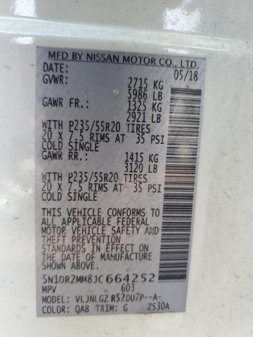 2018 NISSAN PATHFINDER - 5N1DR2MM8JC664252