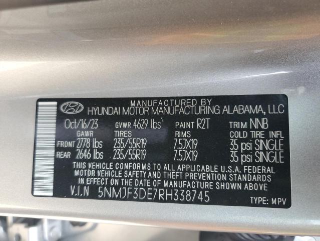 2024 HYUNDAI TUCSON SEL - 5NMJF3DE7RH338745