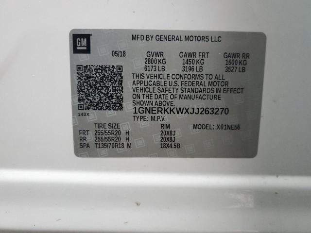 2018 CHEVROLET TRAVERSE P - 1GNERKKWXJJ263270