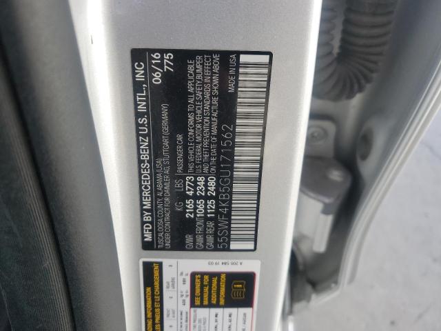 2016 MERCEDES-BENZ C 300 4MAT - 55SWF4KB5GU171562