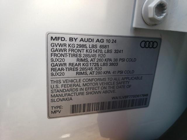 2025 AUDI Q7 PREMIUM WA1LVBF77SD017849