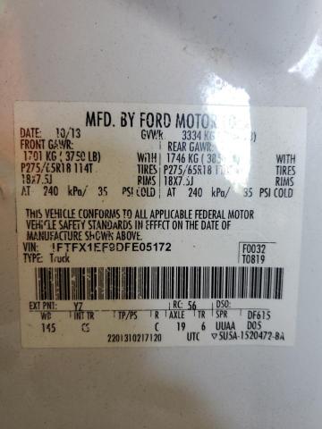 2013 FORD F150 SUPER - 1FTFX1EF9DFE05172