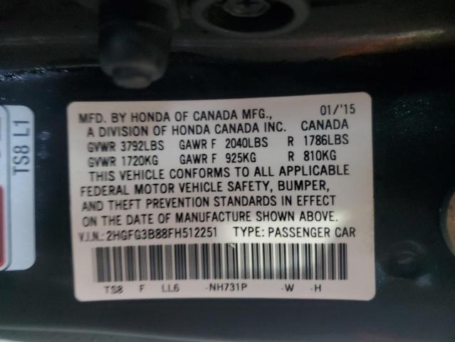 2015 HONDA CIVIC EX - 2HGFG3B88FH512251