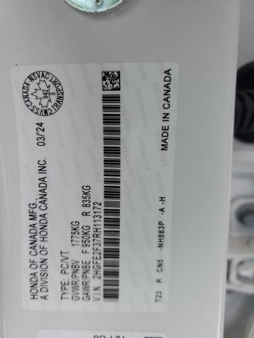 2024 HONDA CIVIC EX - 2HGFE2F37RH113172