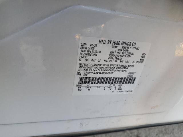 2020 FORD EDGE SEL - 2FMPK3J98LBA42826
