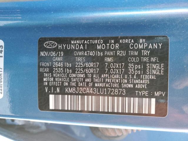2020 HYUNDAI TUCSON SE - KM8J2CA43LU172873
