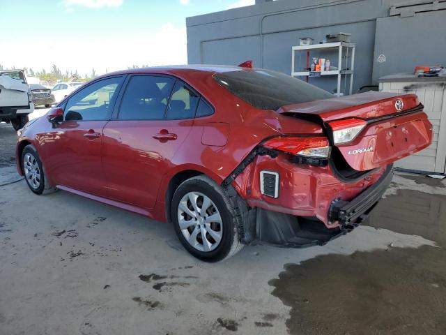 TOYOTA COROLLA LE 2020 red  gas JTDEPRAE3LJ104190 photo #3