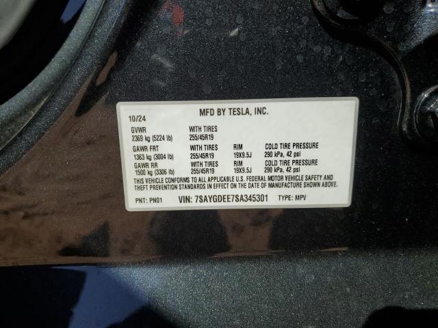 2025 TESLA MODEL Y - 7SAYGDEE7SA345301
