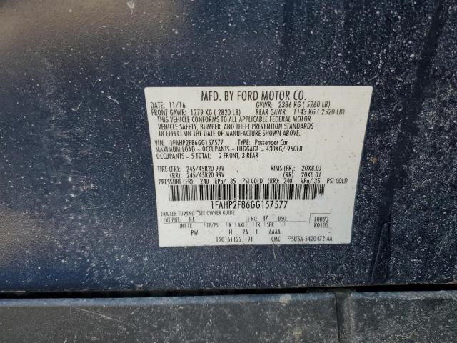 2016 FORD TAURUS LIM - 1FAHP2F86GG157577