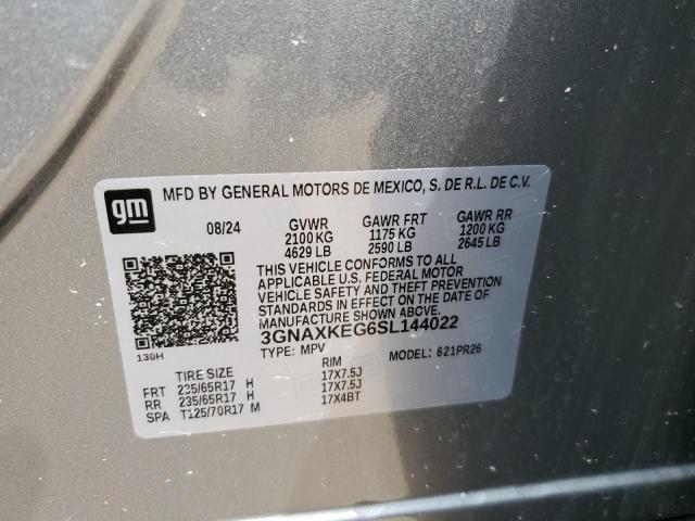 2025 CHEVROLET EQUINOX AC 3GNAXKEG6SL144022