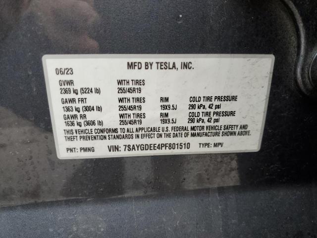 2023 TESLA MODEL Y - 7SAYGDEE4PF801510