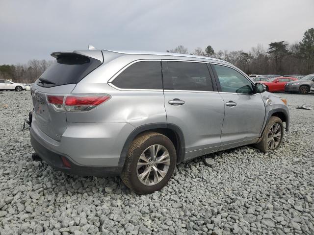 TOYOTA HIGHLANDER 2015 silver  gas 5TDKKRFH7FS110117 photo #4