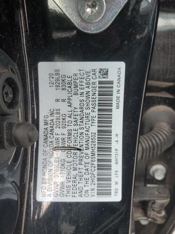 2021 HONDA CIVIC LX - 2HGFC2F65MH528502