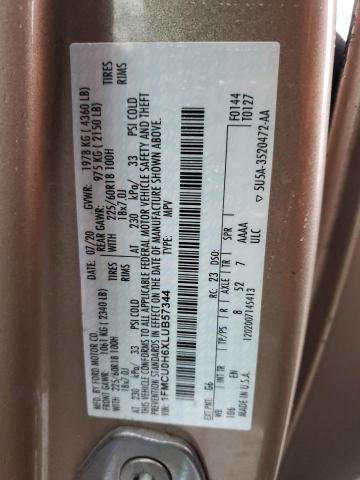 2020 FORD ESCAPE SEL - 1FMCU0H6XLUB57344