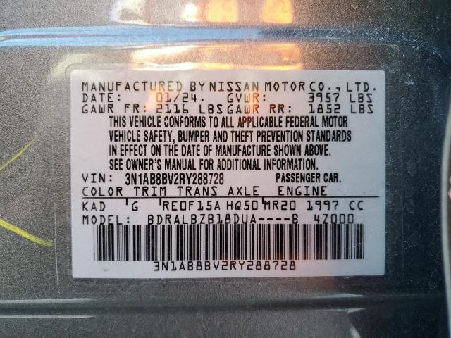 2024 NISSAN SENTRA S - 3N1AB8BV2RY288728