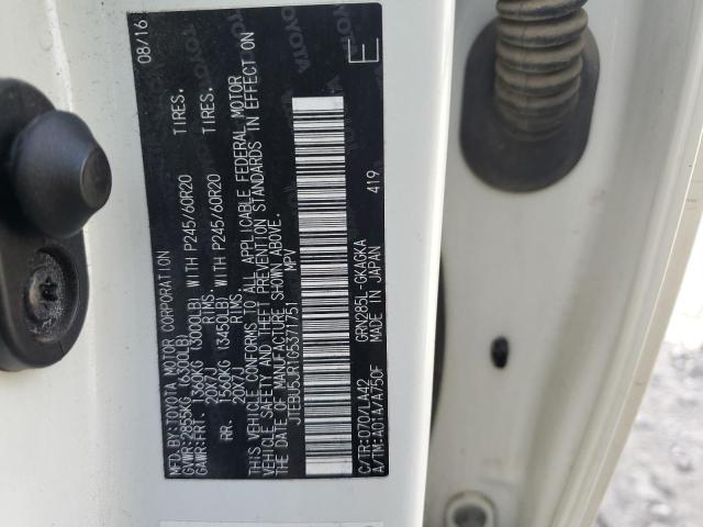 2016 TOYOTA 4RUNNER SR JTEBU5JR1G5371751