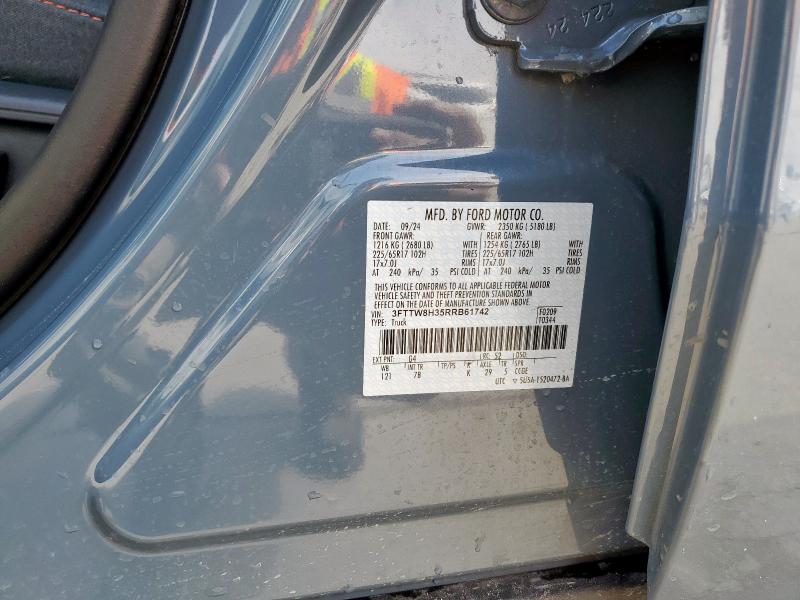 2024 FORD MAVERICK X - 3FTTW8H35RRB61742