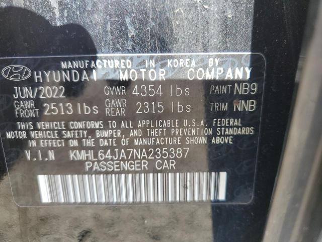 2022 HYUNDAI SONATA SEL - KMHL64JA7NA235387