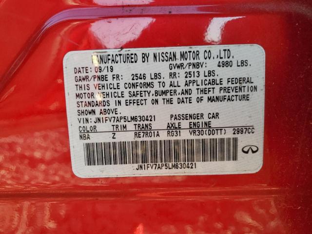 2020 INFINITI Q50 RED SP - JN1FV7AP5LM630421