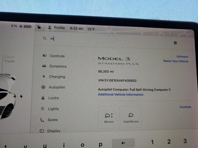 2019 TESLA MODEL 3 - 5YJ3E1EAXKF435652