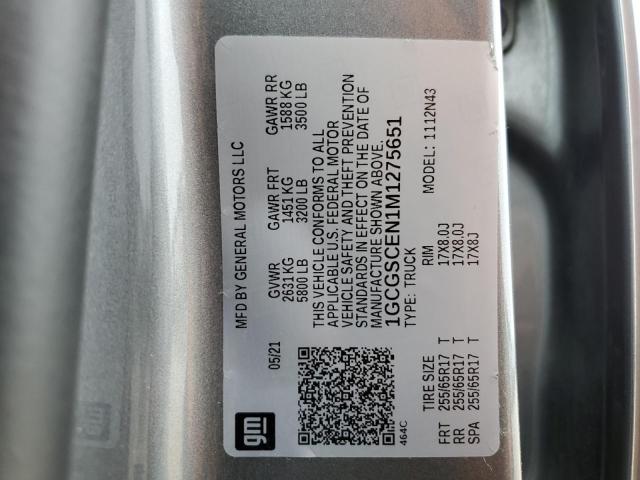 2021 CHEVROLET COLORADO L - 1GCGSCEN1M1275651